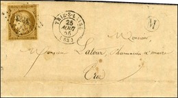 PC 3423 / N° 1 Càd T 15 TRIE-S-BAISE (63) B. RUR. M Sur Lettre Avec Texte Daté De Bonnefont Le 24 Août 1855, Adressée Lo - 1849-1850 Ceres