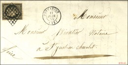 Grille / N° 3 Càd T 15 PONTARION (22). 1850. - SUP. - R. - 1849-1850 Ceres