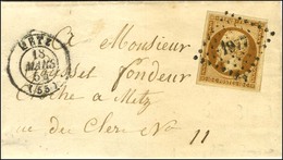 PC 1977 / N° 9 Belles Marges Càd T 15 METZ (55) Sur Lettre Petit Format Adressée Localement. 1854. - TB / SUP. - R. - 1852 Luis-Napoléon