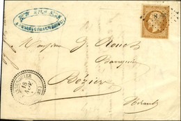 PC 4468 / N° 13 Type 2 Càd T 22 PUISSERGUIER (33) (bureau Très Rare) Sur Lettre Locale Pour Béziers. 1862. - TB / SUP. - - 1853-1860 Napoleone III