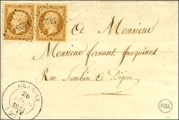 PC 1426 / N° 13 Paire Belles Marges Càd T 14 GRANCEY (20). 1855. - SUP. - 1853-1860 Napoleone III