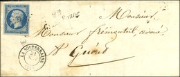 PC 1427 / N° 15 + Cursive 22 / Grand-Bourg + Càd T 15 LA SOUTERRAINE (22). 1854. - TB. - 1853-1860 Napoléon III