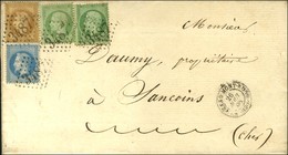 GC 3487 / N° 20 (2) + 28 + 29 Càd T 15 ST AMAND MONT-ROND (17) Sur Lettre 2 Ports Pour Sancoins. 1868. - SUP. - R. - 1862 Napoléon III