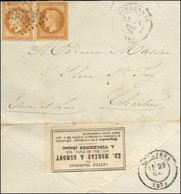 GC 4290 / N° 28 (2) Càd T 17 VINCENNES (60) 21 MAI 71 Sur Lettre Pour Chartres Sortie De Paris Pour L'Agence MOREAU Et O - 1863-1870 Napoléon III. Laure