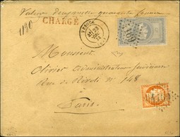 GC 4169 / N° 33 + 38 Càd T 17 VESOUL (69) Sur Lettre Chargée Pour Paris, Au Verso Descriptif De Chargement. 1874. - SUP. - 1863-1870 Napoléon III. Laure
