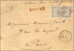 GC 930 / N° 33, Seul Sur Lettre Chargée (descriptif De Chargement Au Verso), Càd T 17 CHATEAUDUN (27), Mention Manuscrit - 1863-1870 Napoléon III. Laure
