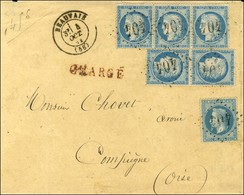 GC 404 / N° 29 + N° 60 Type I (paire + Bande De 3) Càd T 17 BEAUVAIS (58) Sur Devant De Lettre Chargée. 1872. - TB / SUP - 1870 Asedio De Paris