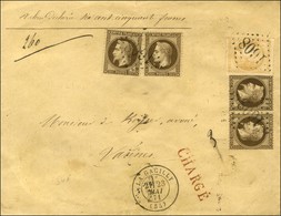 GC 1608 / N° 30 (4) + 43 Càd T 17 LA GACILLY (54) Sur Lettre Chargée. 1871. - TB / SUP. - R. - 1870 Ausgabe Bordeaux