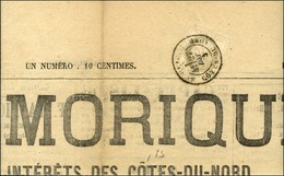 Càd T 18 St BRIEUC / CÔTES-DU-NORD / N° 52 Sur Journal Complet L'ARMORIQUE Daté Du 27 Décembre 1875. - TB / SUP. - 1871-1875 Ceres