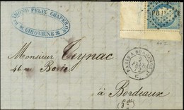 Losange PB 1° / N° 60 Type I Cdf Càd PARIS A BORDEAUX. 1872. - TB / SUP. - 1871-1875 Ceres