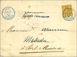 Càd Bleu PARIS / ETRANGER / N° 92 Sur Lettre Pour Port Maurice. 1881. - TB / SUP. - R. - 1876-1878 Sage (Type I)