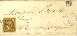 PC 1638 / N° 1 (leg Def) Càd T 15 LANGON (32) Sur Lettre Locale. 1852. - TB. - 1849-1850 Ceres