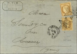Etoile 28 / N° 28 + 59 Càd PARIS / R. CARDINAL-LEMOINE 25 SEPT. 71. - TB. - 1863-1870 Napoleon III With Laurels