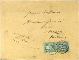 Càd T 18 MONTLUCON / ALLIER / N° 64 Paire Sur Papiers D'affaires Pour Nevers. 1876. - TB / SUP. - 1876-1878 Sage (Type I)