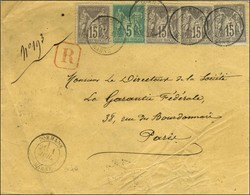 Càd T 18 DORMANS / MARNE / N° 75 + 77 (4) Sur Lettre Recommandée Pour Paris (tarif Du 1/5/78 Au 1/1/79). 1878. - TB / SU - 1876-1878 Sage (Type I)