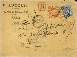 Càd PARIS / R. D'ANTIN / N° 38 + 78 Sur Lettre Recommandée Locale. 1876. - TB. - 1876-1878 Sage (Type I)