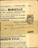 Càd MARSEILLE / AFFRANCHISSEMENTS / N° 87 Sur Imprimé Complet Sous Bande. 1884. - TB / SUP. - 1876-1878 Sage (Type I)