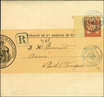 Càd T 18 Bleu PONT-L'EVEQUE / CALVADOS / N° 94 Sur Imprimé Sous Bande Recommandé Local. 1887. - SUP. - 1876-1878 Sage (Type I)