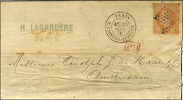 Etoile 28 / N° 31 Càd PARIS / R. CARDINAL LEMOINE (rare Obl étoile) 25 SEPT. 70 Sur Lettre Sans Texte Pour Amsterdam. Au - Oorlog 1870