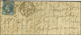 Etoile 1 / N° 29 Càd PARIS / PL. DE LA BOURSE 25 OCT. 70 Sur Lettre Pour Valenciennes. Au Verso, Càd D'arrivée 3 NOV 70. - Krieg 1870