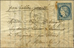 GC 1715 / N° 37 Càd PARIS / GRENELLE 8 NOV. 70 Sur Lettre Pour Fougères. Au Verso, Càd D'arrivée 1 DEC. 70. LE DAGUERRE  - Guerra De 1870