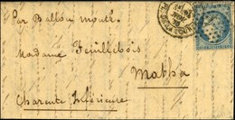 Etoile 1 / N° 37 Càd PARIS / PL. DE LA BOURSE 14 NOV. 70 Sur Lettre Pour Matha (Charente Inférieure). Au Verso, Càd D'ar - Oorlog 1870