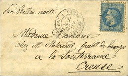 Etoile 38 / N° 29 Càd PARIS / R. DES FEUILLANTINES 5 JANV. 71 Sur Lettre Pour La Souterraine (Creuse). Au Verso, Càd D'a - Guerra De 1870