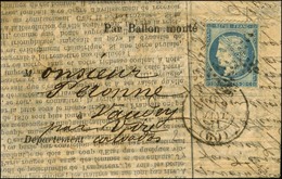 Etoile / N° 37 Càd PARIS (60) 9 JANV. 71 Sur Ballon Poste N° 19 Pour Vire. Au Verso, Càd D'arrivée 17 JANV. 71. LE GAMBE - Krieg 1870