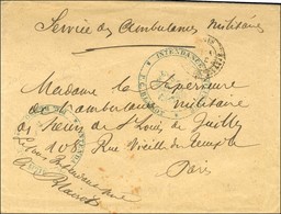 Càd PARIS / CORPS LEGISLATIF 21 OCT. 70 Sur Lettre En Franchise Adressée Localement. Au Recto, Cachet Administratif Bleu - Guerra De 1870