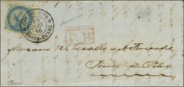 Càd GUADELOUPE / BASSE-TERRE / CG N° 4, P.P. Rouge Local Sur Lettre Pour Pointe à Pitre. 1866. - SUP. - R. - Maritieme Post