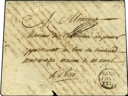Marque Postale Ornée CAEN / PORT / PAYE (L N° 7). 1773. - TB. - R. - 1701-1800: Precursores XVIII