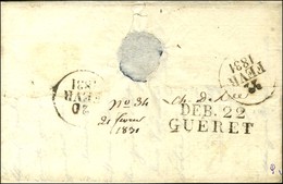 DEB. 22 / GUERET (35 X 11 Mm). 1831. - SUP. - R. - 1801-1848: Voorlopers XIX