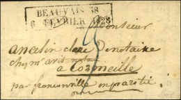 Cachet D'essai Encadré De Février 28 : BEAUVAIS 58 / 6 FEVRIER 1828 (cote : 1200). - TB / SUP. - R. - Otros & Sin Clasificación