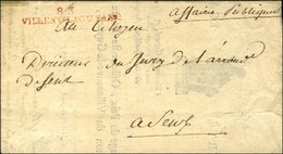 83 / VILLENve LAGUYARD Sur Lettre Adressée En Franchise à Sens Avec En-tête Illustré. 1796. - SUP. - Otros & Sin Clasificación