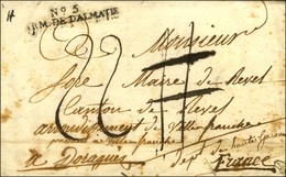 N° 5 / ARM. DE DALMATIE Sur Lettre Avec Texte Daté De Zara. 1810. - SUP. - R. - 1792-1815 : Departamentos Conquistados