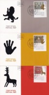 ISRAEL, 1989, Maxi-Card(s), New Year - Synagoge, SG1081-1083, F5400 - Maximumkaarten