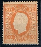 Portugal, 1870/6, # 42c Dent. 13 1/2, Tipo I, MNG - Nuovi