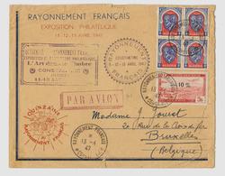 ALGERIE – Dpt. De Constantine  « CONSTANTINE » L.E. 1er Ech. Par P.A. - Affrt. « BELGIQUE » à 22F50 - Storia Postale