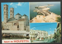 Italie - Saluti Da MOLFETTA - N° 9707 - Divers Aspects De La Ville , église Et Port - Molfetta