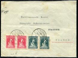 TURQUIE - N° 695 (2) + 697 (2) / LETTRE D'ISTAMBOUL LE 24/11/1929 POUR LA FRANCE - B - Briefe U. Dokumente