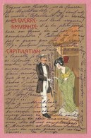 Carte Signée " Raphael KIRCHNER - La Guerre Amusante - Capitulation - Kirchner, Raphael