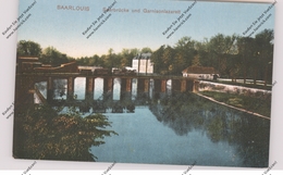 6630 SAARLOUIS, Saarbrücke Und Garnisonslazarett, 1918 - Kreis Saarlouis