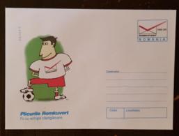 ROUMANIE Football  Entier Postal Illustré. Emis En  1998 Neuf. PLICURILE ROMKUVERT - Covers & Documents