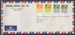 Brief Van Evergold Exports Hong Kong Naar Gent (Belgie) - Covers & Documents