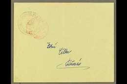 1913  Franked Envelope Addressed To Durres Bearing Circular (1gr) "MINISTERIA E POST-TELEG E TELEFONEVET" Double Eagle I - Albania