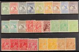 1913-20 FIRST WATERMARK ISSUES MINT COLLECTION  An Attractive Mint Collection Of These First Watermark Issues That Inclu - Other & Unclassified