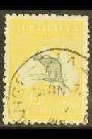 1915  5s Grey And Yellow Kangaroo, 2nd Wmk, SG 30, Fine Used, Tiny Corner Crease At Foot.  For More Images, Please Visit - Other & Unclassified