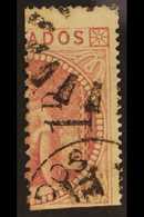 1878  1d On Half 5s Dull Rose, Type 3a Surcharge, SG 86, Fine Used. For More Images, Please Visit Http://www.sandafayre. - Barbados (...-1966)