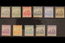 1892-1903  (wmk Crown CA) Complete Set, SG 105/15, Very Fine Mint. Fresh And Attractive! (11 Stamps) For More Images, Pl - Barbados (...-1966)