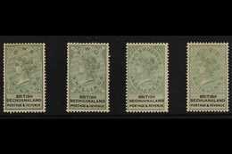 BRITISH BECHUANALAND  1888 Tall QV (green And Black) 1s To 5s, SG 15/18, Good To Fine Mint. (4 Stamps) For More Images,  - Andere & Zonder Classificatie